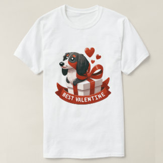 Beste Valentijn Dachshund - Verpakt in Love T-shir T-shirt