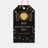Beste Valentijn's Day, Bubbly & Glitter Cadeaulabel (Voorkant)