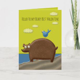 Beste Valentijnsdagkaart voor beren Kaart