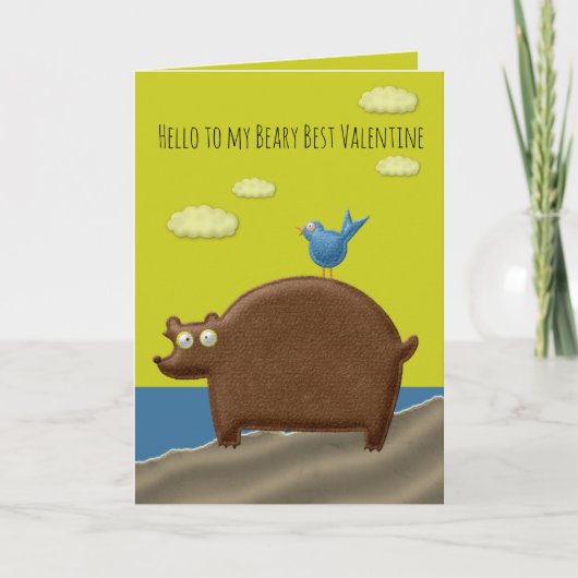 Beste Valentijnsdagkaart voor beren Kaart (Voorkant)