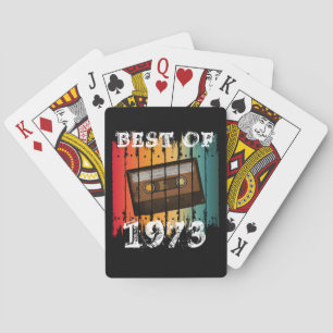 BESTE VAN 1973 AANGEVULDE VINTAGE CASSETTEBAND POKERKAARTEN