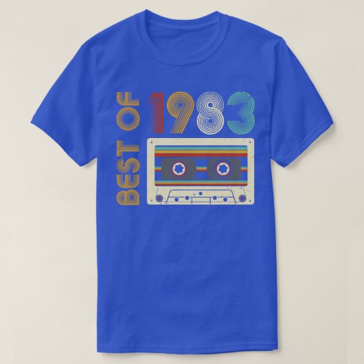 Beste van 1983 Verjaardag T-shirt (Design voorkant)