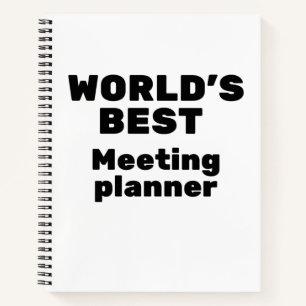 Beste vergaderplank ter wereld notitieboek