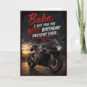 Beste verjaardagscadeau ooit Grappige motorliefheb Kaart
