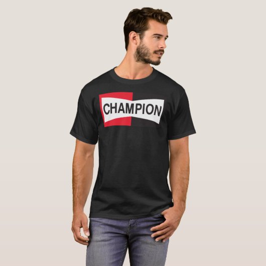 Beste verkoop - Champion Spark Plug Essential T-shirt (Voorkant volledig)