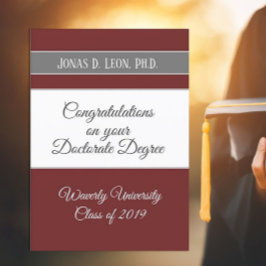 Beste verkoper! Doctoraatskaart (Ph.D.) Kaart