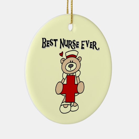 Beste verpleegkundigen, overhemden en geschenken keramisch ornament (Rechts)