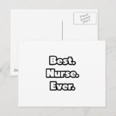 Beste. Verpleegster. Ooit. Briefkaart (Voorkant / Achterkant)