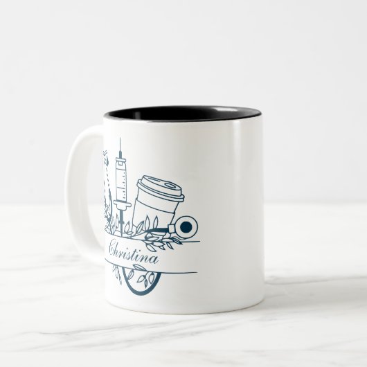 Beste Verpleegster Ooit Mok Custom Afstuderen Gift (Voorkant links)