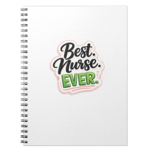 Beste Verpleegster Ooit Typografie Notitieboek Cad
