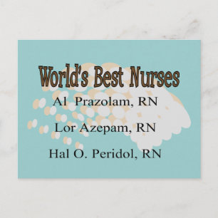 "Beste verpleegsters ter wereld" — Hilarious Nurse Briefkaart