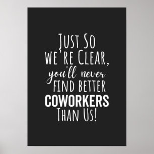 BESTE VERPLICHTING VOOR HET VERLATEN VAN COWORKERS POSTER