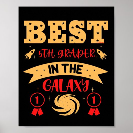 BESTE VIERDE GRADER IN DE GALAXY grappig Poster (Voorkant)