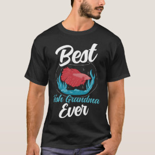Beste Vis Oma Ooit Aquarist Aquarium Zoutwater T-shirt