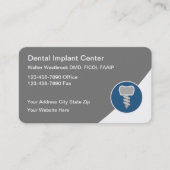 Beste Visitekaartjes voor tandheelkundige implanta (Voorkant)