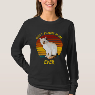 Beste Vlam Moeder Ooit Vlam Point Siamese Katje T-shirt