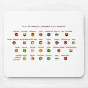 Beste voedingsmiddelen verlagen natuurlijk hoge bl muismat