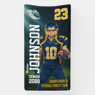 Beste Voetbal MVP Speler Sport Foto Verticaal Spandoek