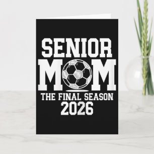 Beste voetbalmoeder, klas van 2026 Senior Night af Kaart