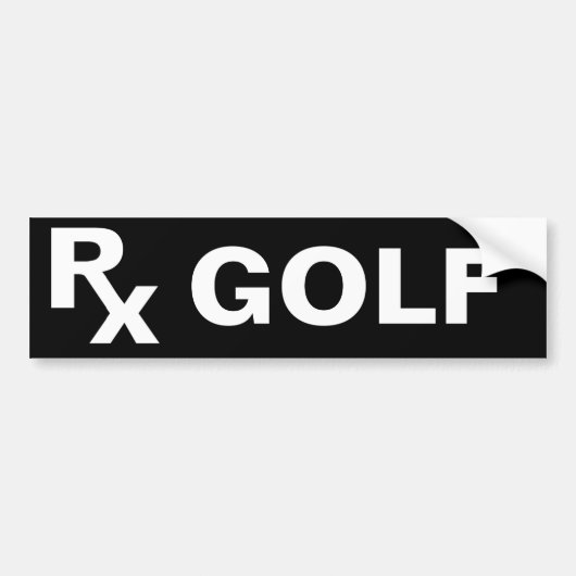 BESTE VOORSCHRIFT - RX GOLF - Sport Bumpersticker (Voorkant)
