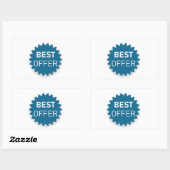 Beste voorstel rechthoekige sticker (Vel)