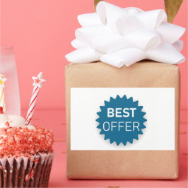 Beste voorstel rechthoekige sticker