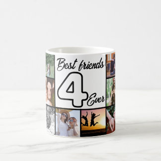 Beste Vriend 4-Ooit Aangepaste Fotocollage Mok