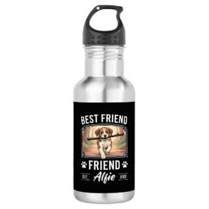Beste vriend Alfie hondenliefhebber Waterfles