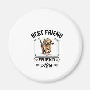 Beste vriend Alfie vintage hondenliefhebber ontwer Magneet