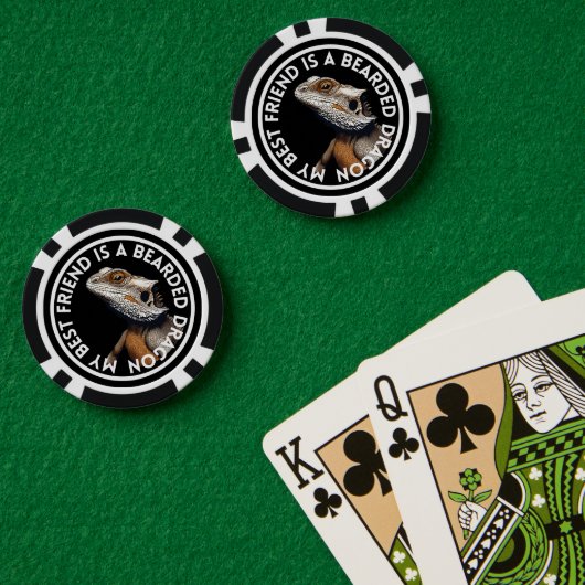 Beste vriend Bearded Dragon Poker Chips (Pokertafel (Dubbel))