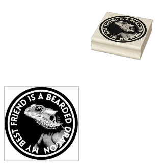 Beste vriend Bearded Dragon Rubberstempel