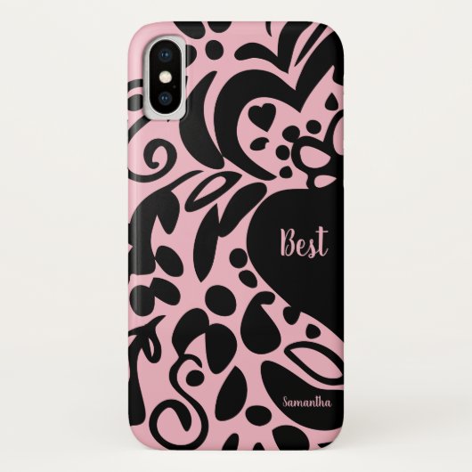 Beste vriend | Beste halve | Trendy Pattern Case-Mate iPhone Case (Achterkant)