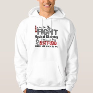 Beste vriend betekent wereld voor mij Diabetes Hoodie