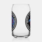 Beste Vriend Blauw Rood Betta Vis Blikvorm Glas (Rechts)