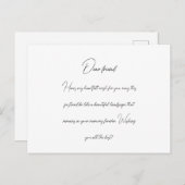 Beste vriend briefkaart (Voorkant / Achterkant)