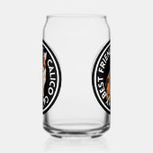 Beste vriend Calico Cat Blikvorm Glas (Rechts)