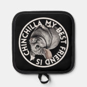 Beste vriend Chinchilla Pannenlap (Voorkant)