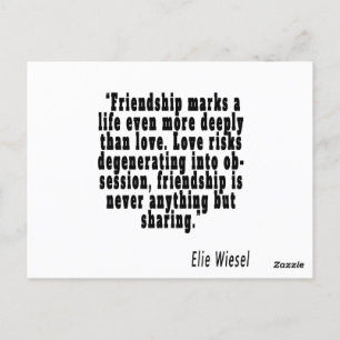 Beste vriend citeert vriendschappelijke motivatie  briefkaart