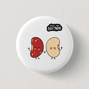 Beste Vriend Cute Eten Ronde Button 3,2 Cm