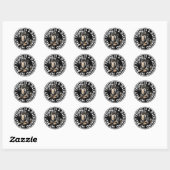 Beste vriend Dachshund Ronde Sticker (Vel)