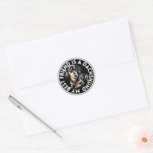 Beste vriend Dachshund Ronde Sticker