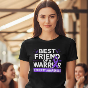 Beste vriend Epilepsie Krijger Steun Tri-Blend Shirt