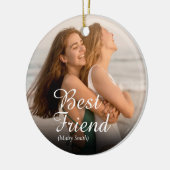 Beste Vriend Foto Script Definitie Leuk Keramisch Ornament (Links)