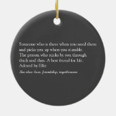 Beste Vriend Foto Script Definitie Leuk Keramisch Ornament (Achterkant)