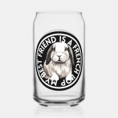 Beste Vriend Frans Lop Konijn Blikvorm Glas (Voorkant)
