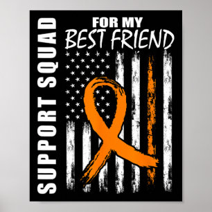 Beste Vriend Gifts Multiple Sclerosis Flag Onderst Poster