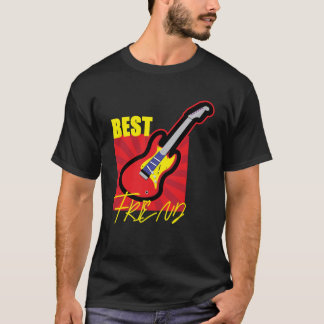 Beste vriend gitaar t-shirt