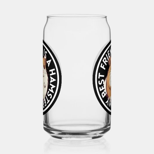 Beste Vriend Hamster Blikvorm Glas (Rechts)
