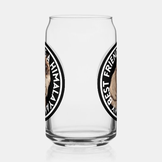 Beste vriend Himalaya Kat Blikvorm Glas (Rechts)