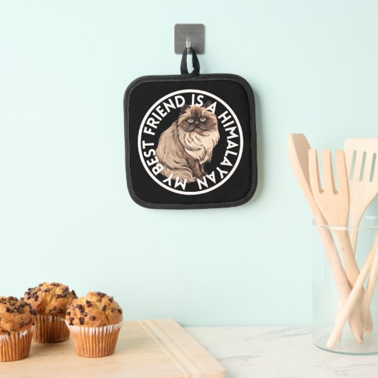 Beste vriend Himalaya Kat Pannenlap (Insitu(Ophanging))